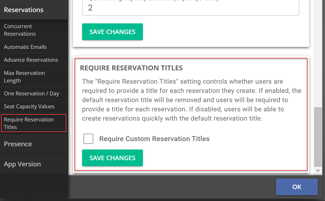 require reservation title